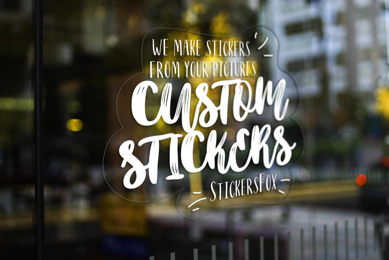 100 Custom clear stickers Custom clear decals Your graphic print on clear vinyl