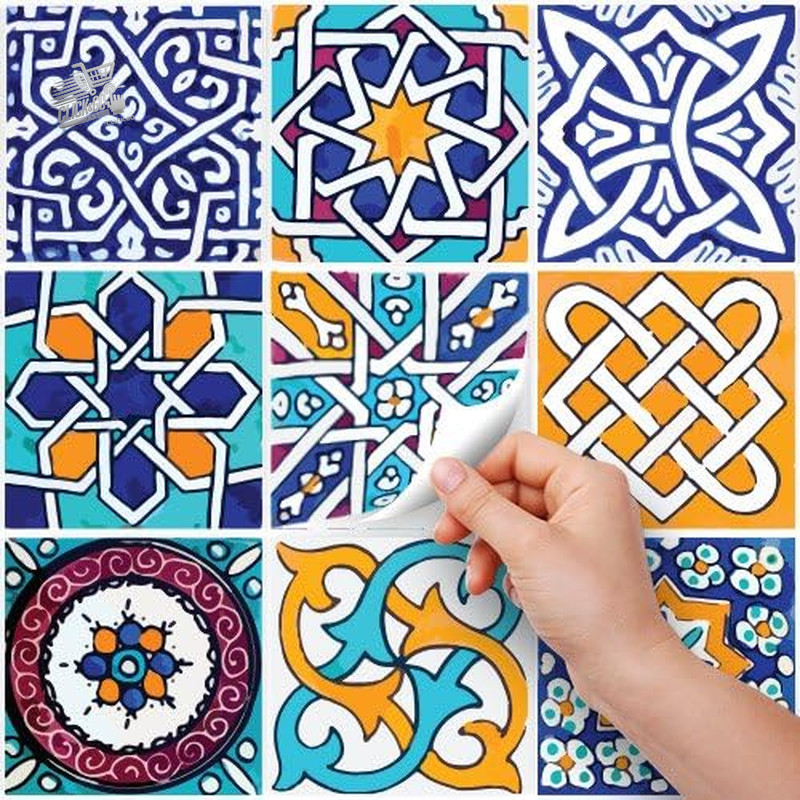 Stickers PVC tiles kitchen bathroom tiles wall stickers 24pcs 10x10cm