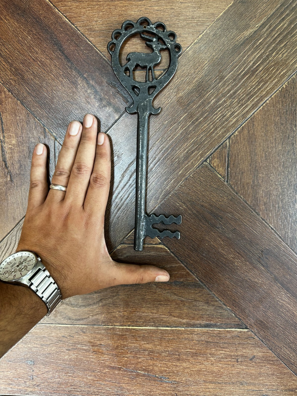 Antique key wall ornaments,deer key,9.8 inch – 25 cm