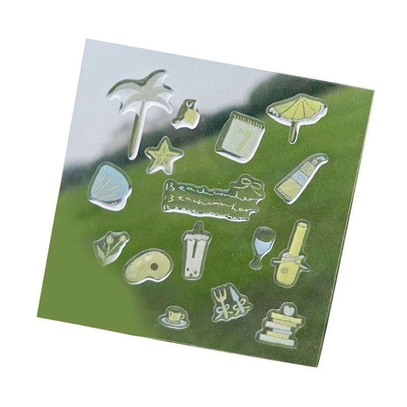 Easy To Apply Plastic Jelly Stickers Decals For Quick Gadget Decoration No