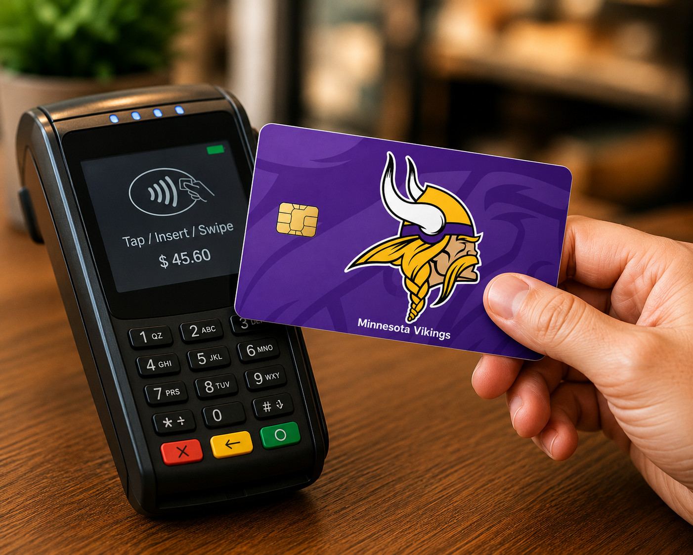 Minnesota Vikings Credit Debit Card Skin Decal NFL Football Vinyl Sticker Sports