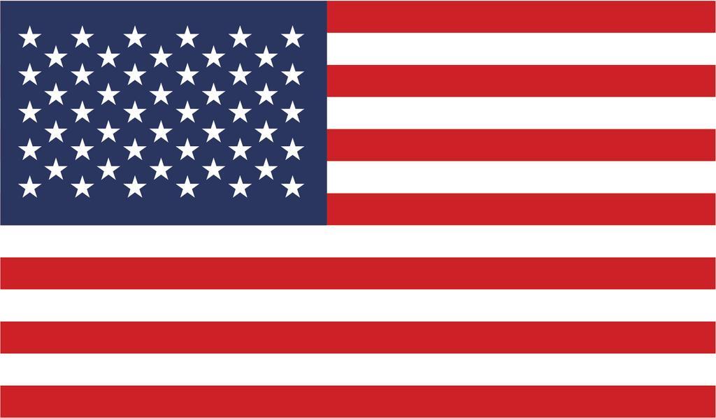 2-Pack United States Flag Decal Sticker | 5-Inches By 3-Inches | Laminated Vinyl