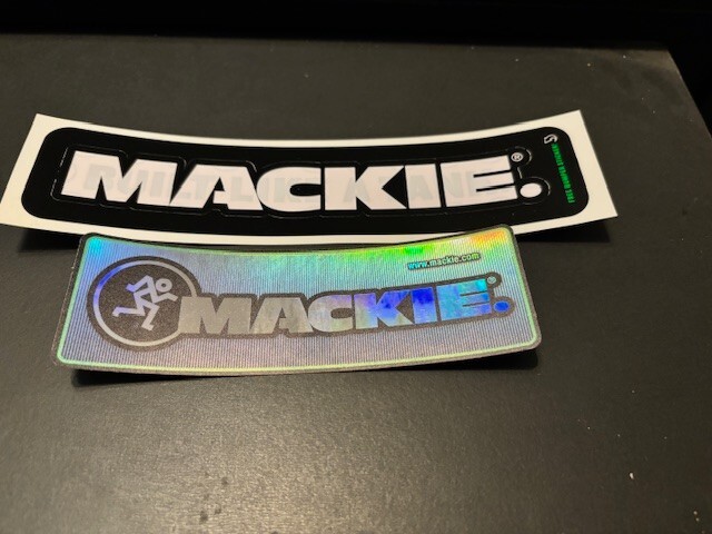 Mackie AUDIO Sticker GENUINE ORIGINAL 8X2 & 6X2 2PC SET