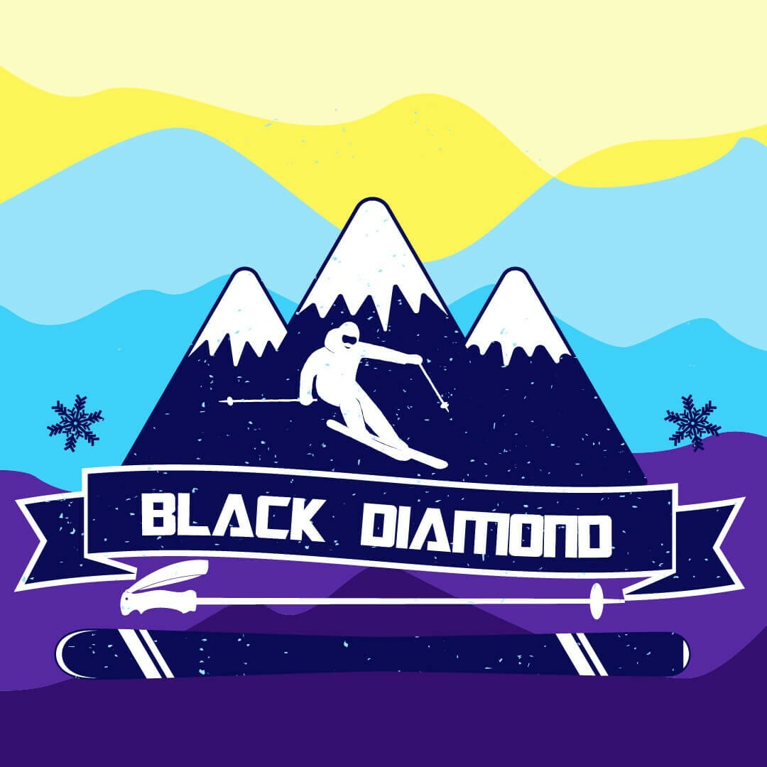 Black Diamond, 1.5" Vinyl Dispensary Stickers, Strainstickerz, 420