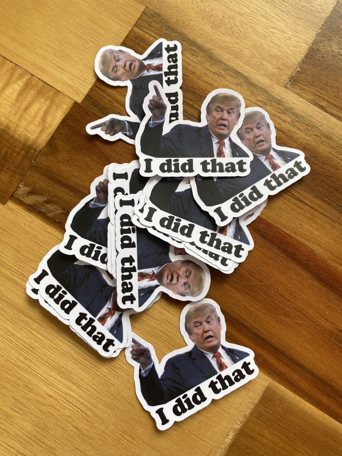 Trump I DID THAT Stickers Decals Car Gas Pump Stickers Station 2" Stickers