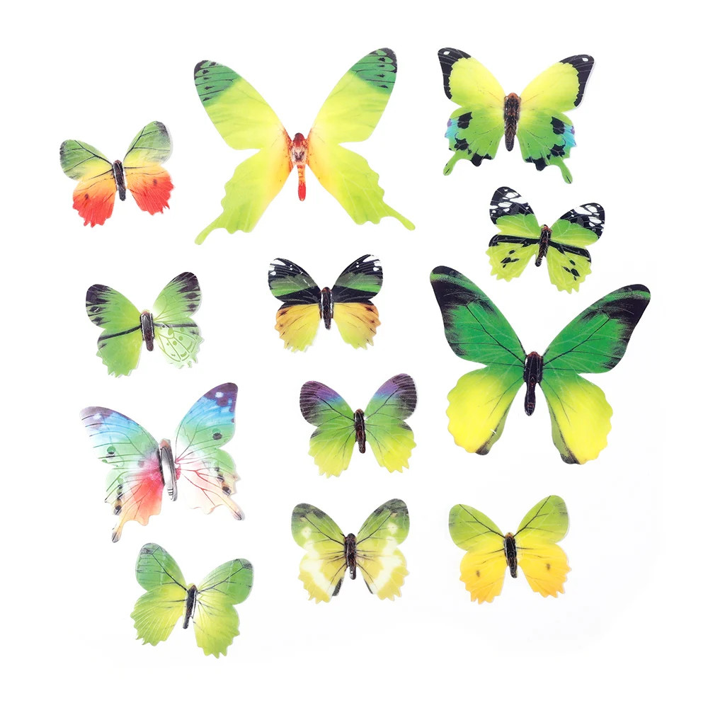 Butterfly Wall Stickers 12/24pcs 3d Luminous for Home Kids Bedroom Living Room