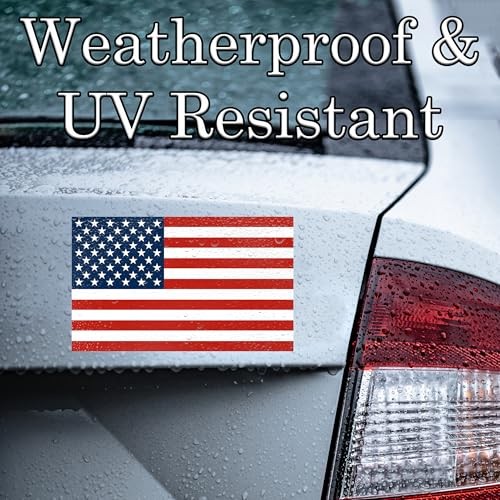 US United States of America USA Flag Car Truck Window Decal Sticker 3×5 Inch