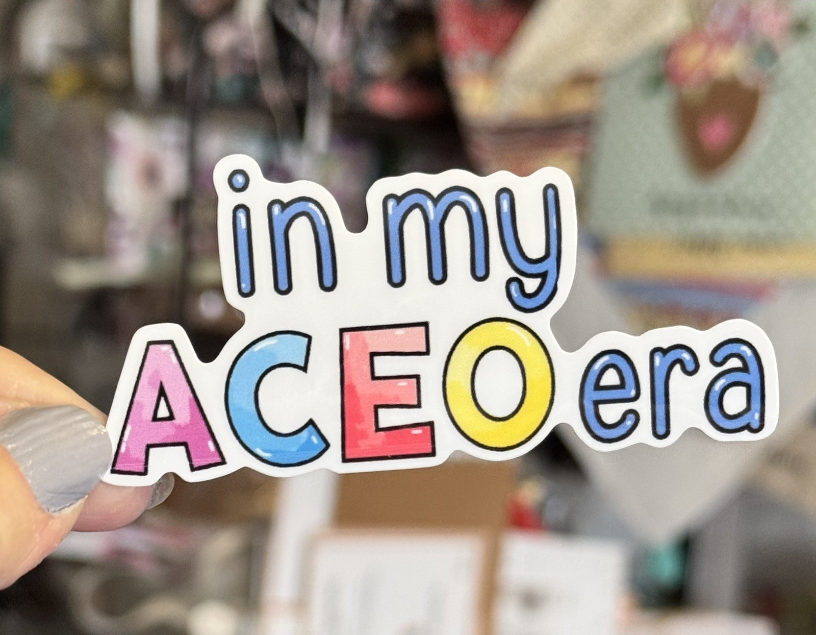 ACEO Sticker, ACEO Collector, Artist cards , 1.5×3”, Waterproof