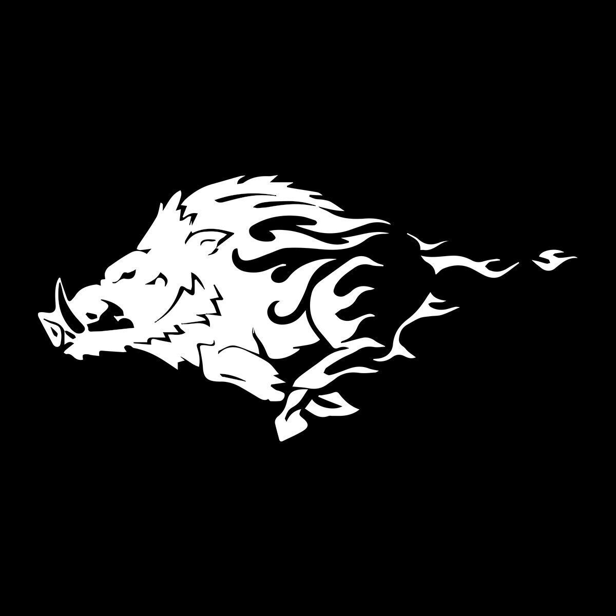 1Pcs Wild Hog Pig Boar Animal Car Auto Truck Window Bumper Vinyl Sticker Decal