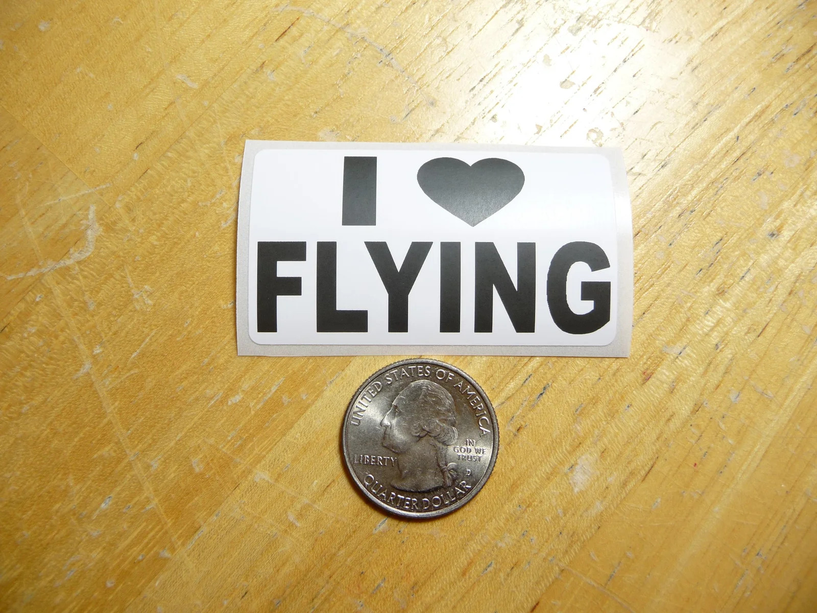 I LOVE FLYING STICKER DECAL 1 – 50 BULK PACK FUNNY PILOT AIRPLANE PLANE