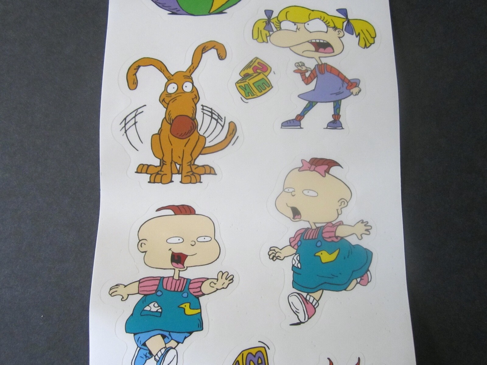 Nickelodeon Colorful Rugrats 10 Repositionable Wall Decals Made In USA