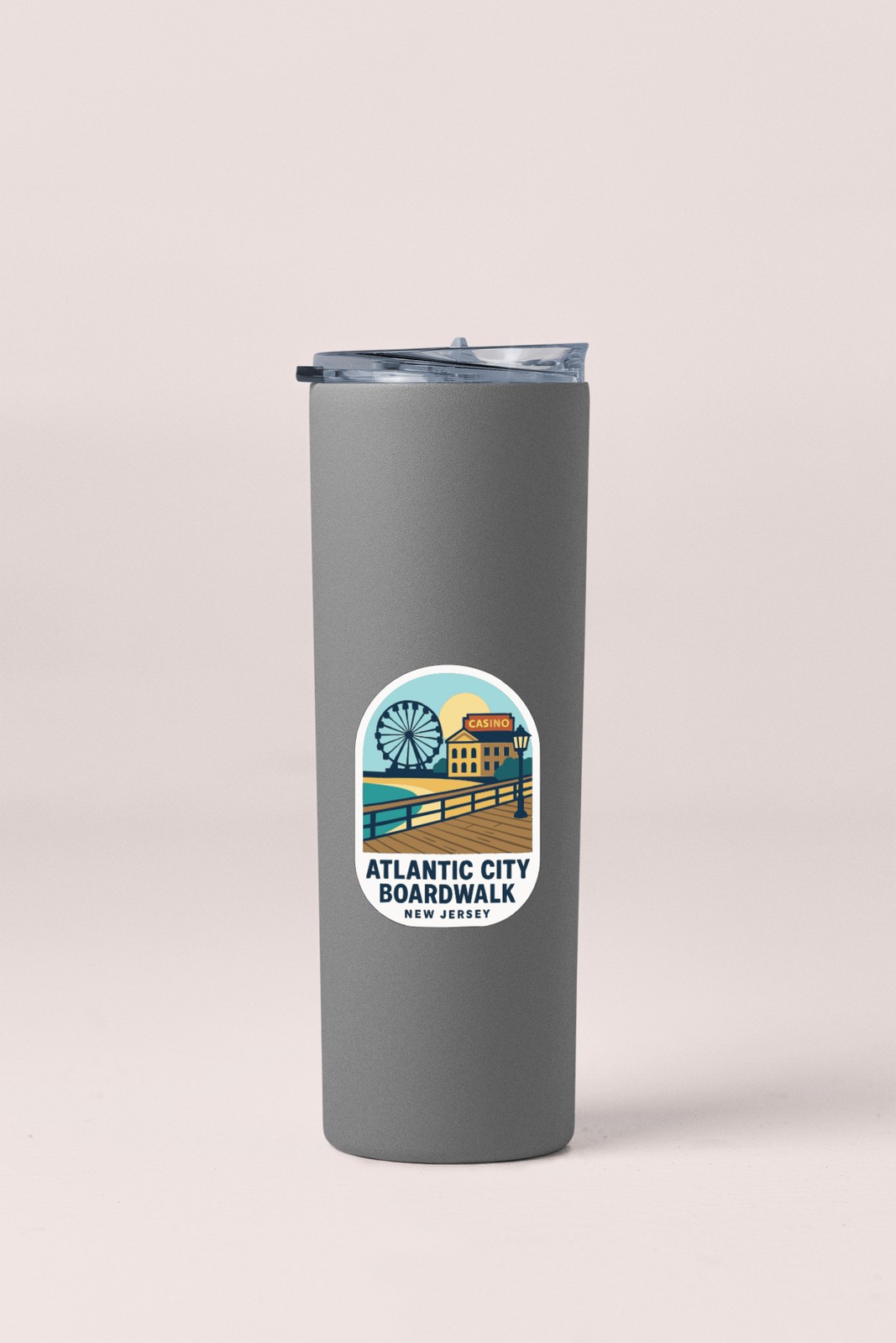 Atlantic City Boardwalk New Jersey Sticker Decal Vinyl Die-Cut Symbolic Landmark