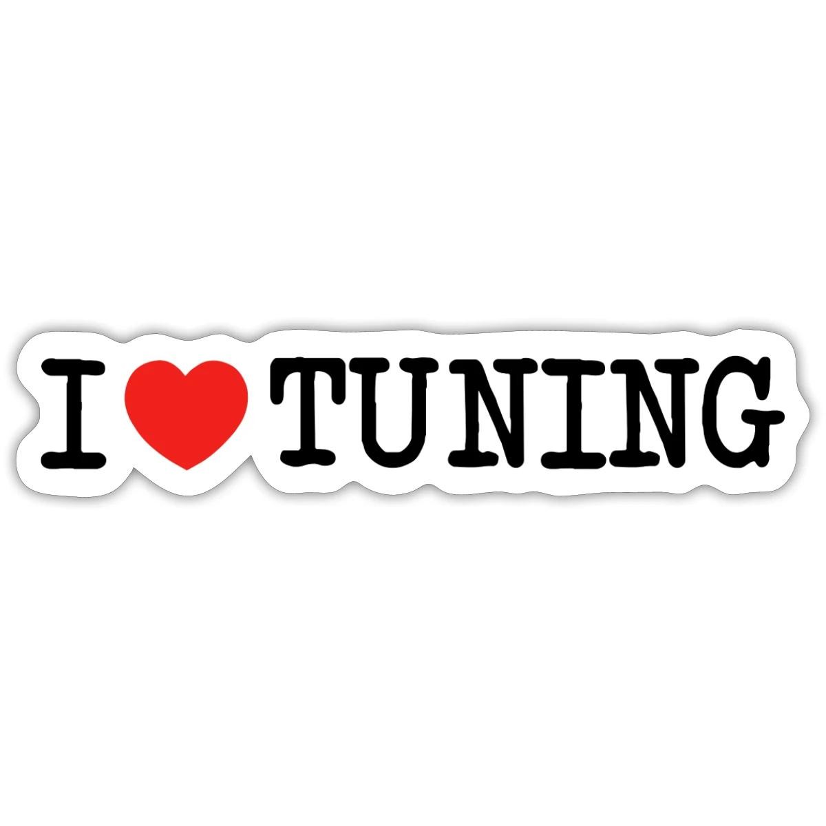 Heart I Love Tuning Sticker, max. 4 x 4"