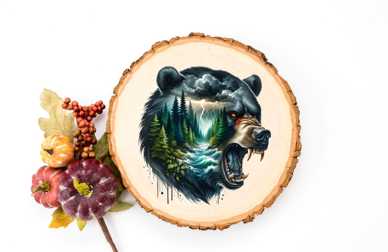 Storm Bear UV DTF Transparent Sticker / Decal