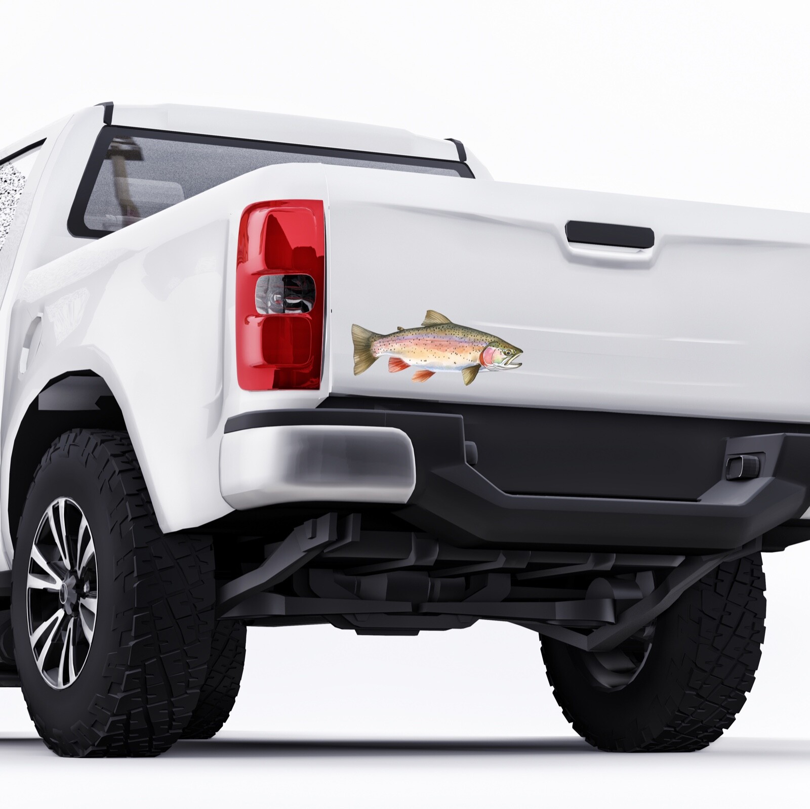 Rainbow Trout Sticker Fishing Vinyl Stickers Decal Brown Car Truck Bumper RV SUV