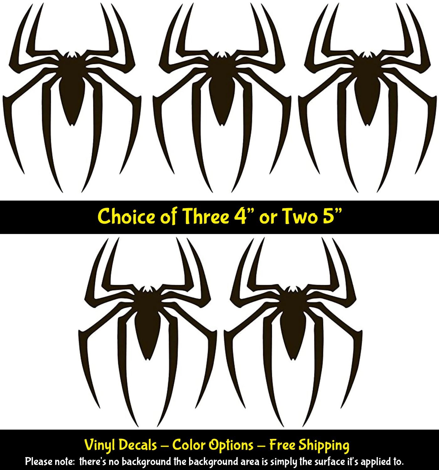 Spider-Man Spider Graphic Vinyl Decal Vehicle Windows Any Flat Surface