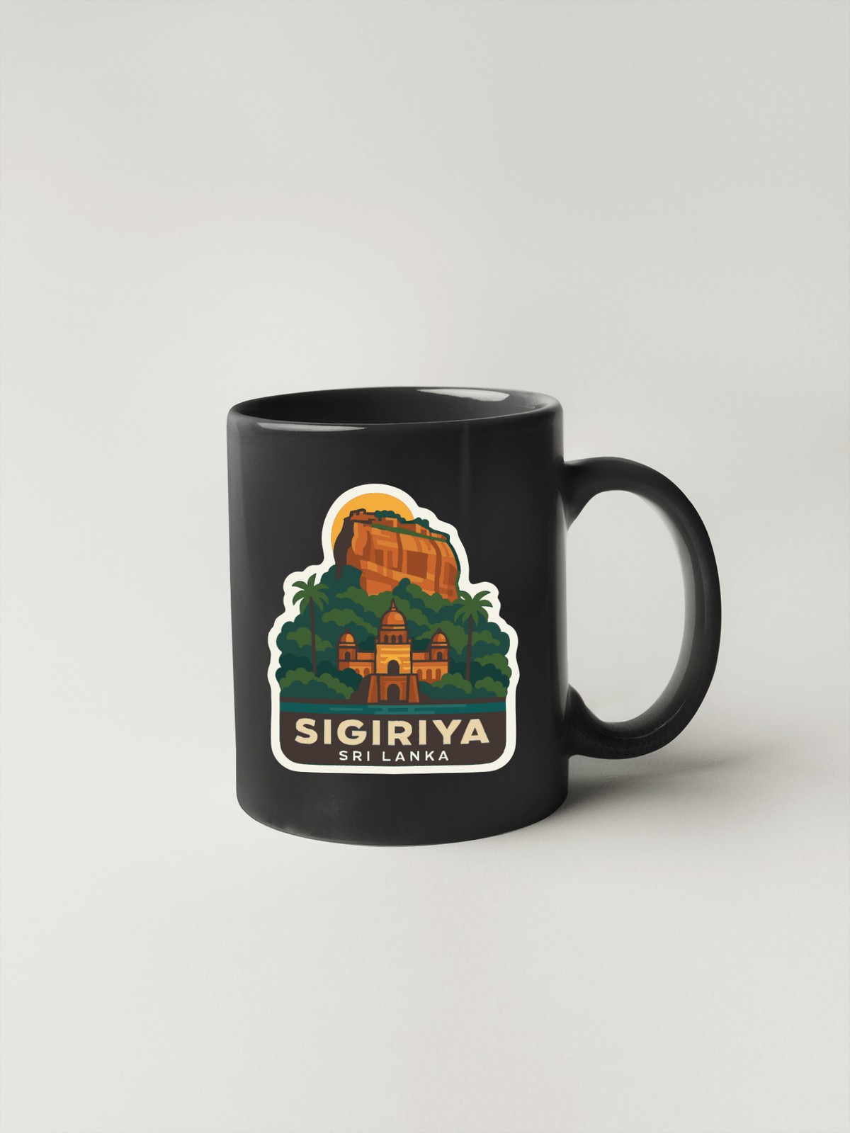 Sigiriya Rock Fortress Sri Lanka Sticker Decal Vinyl Die-Cut Symbolic Landmark