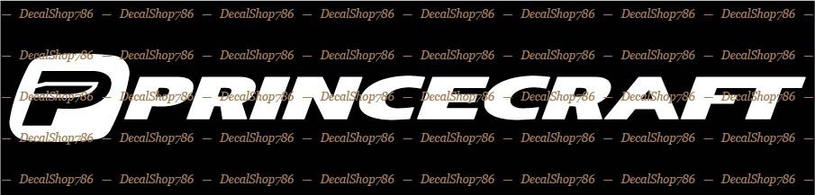 Princecraft Aluminum Boats -Sports- Car/Truck Vinyl Die-Cut Peel N' Stick Decals