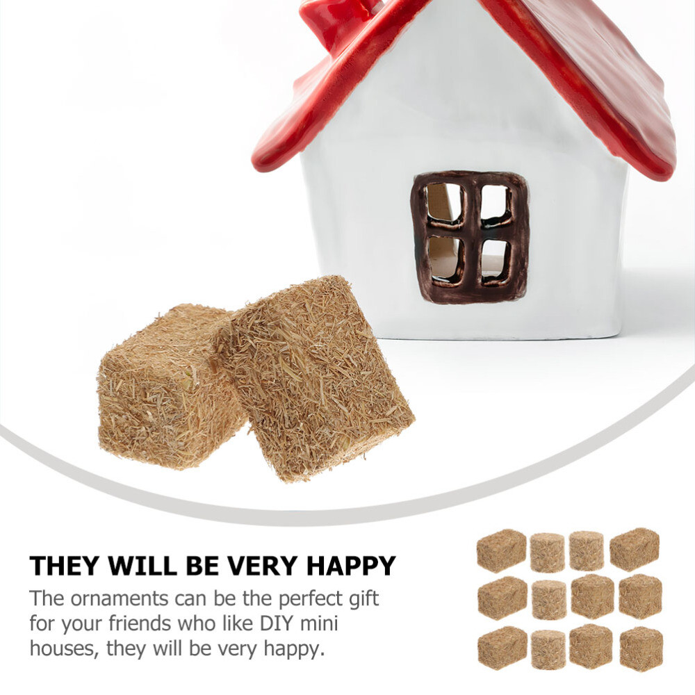 Mini Cylinder Bales Cube Bales Rectangular Bales Mini Hay Bales for Scene Decor