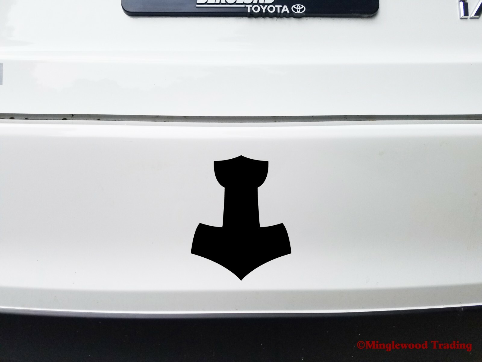 Thor's Hammer Vinyl Sticker | Mjolnir Asatru Norse God of Thunder Die Cut Decal