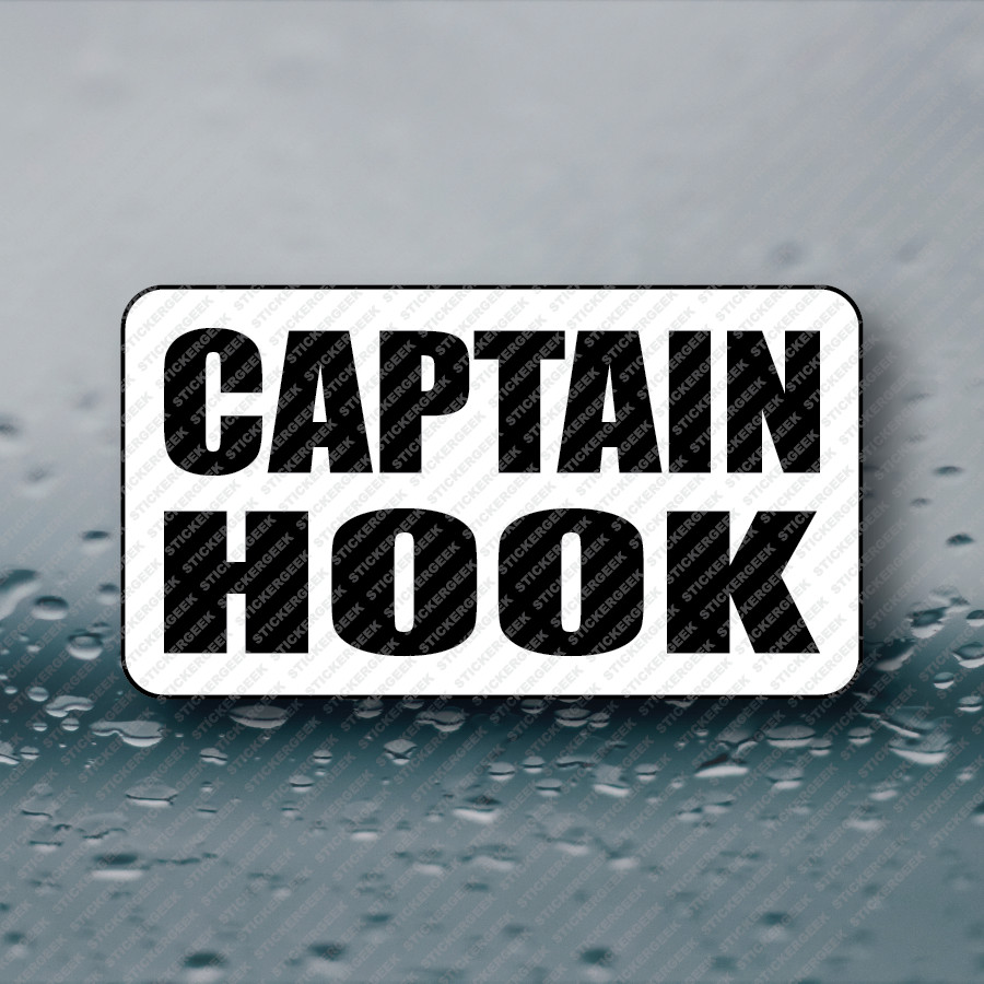 CAPTAIN HOOK 25-250pcs bulk sticker pack funny adult humor prank gag joke