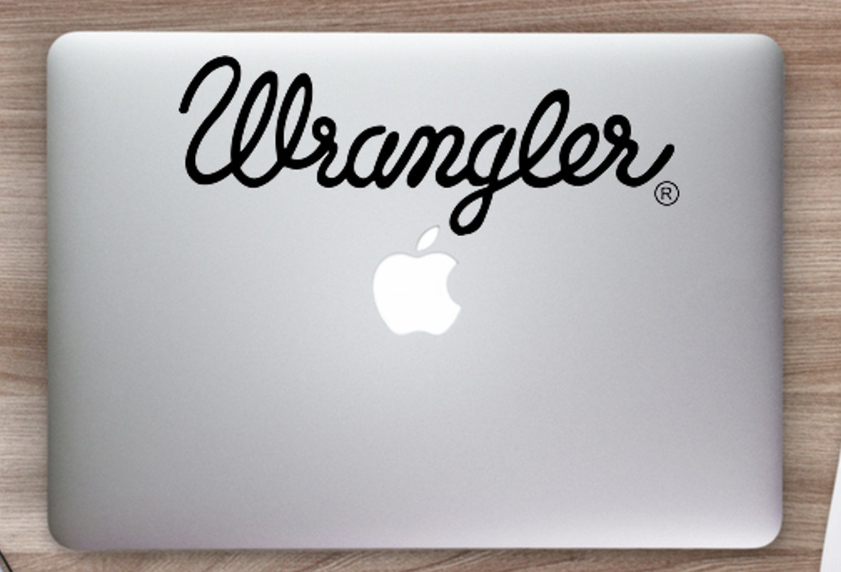 Wrangler Logo Decal- Jeans Sticker- Fashion Decal- Vinyl Decal- Truck Decal