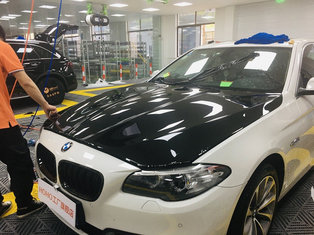 Black PPF TPU Glossy Car Paint Protection Film Auto Wrap Self Healing 1.52x2m