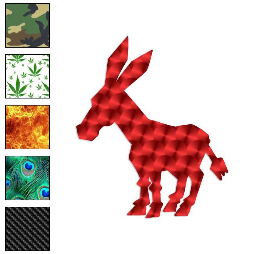 Donkey Mule Hinny, Vinyl Decal Sticker, 40 Patterns & 3 Sizes, #1312