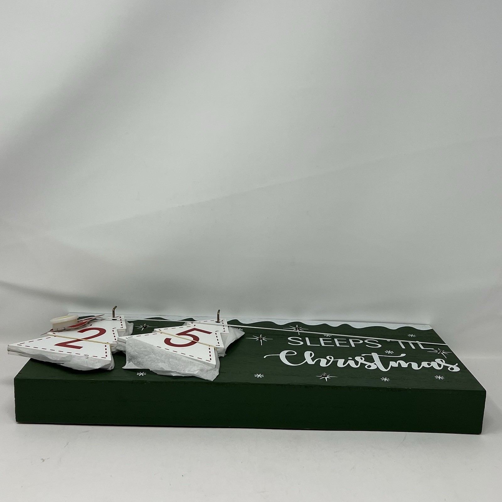 Aldi Huntington Home Sleeps Til Christmas Advent Calendar Sign Battery Operated