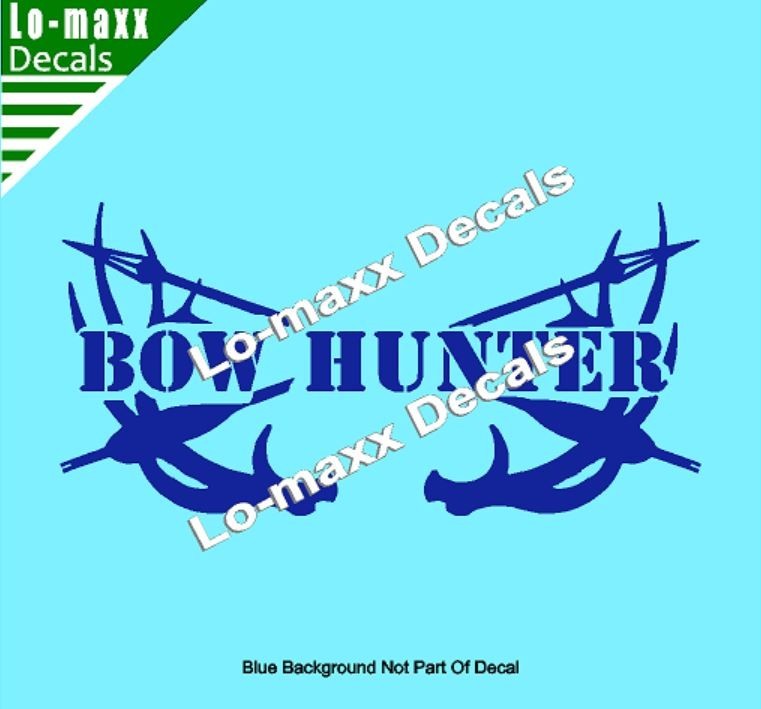 Bow Hunter Die Cut Vinyl Decal – Archery Deer Hunting Truck Car Window SUV