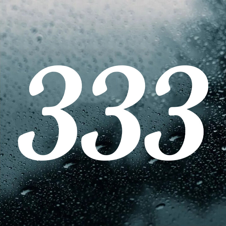 333 Angel Number Vinyl Decal – Support Encouragement Numerology Die Cut Sticker