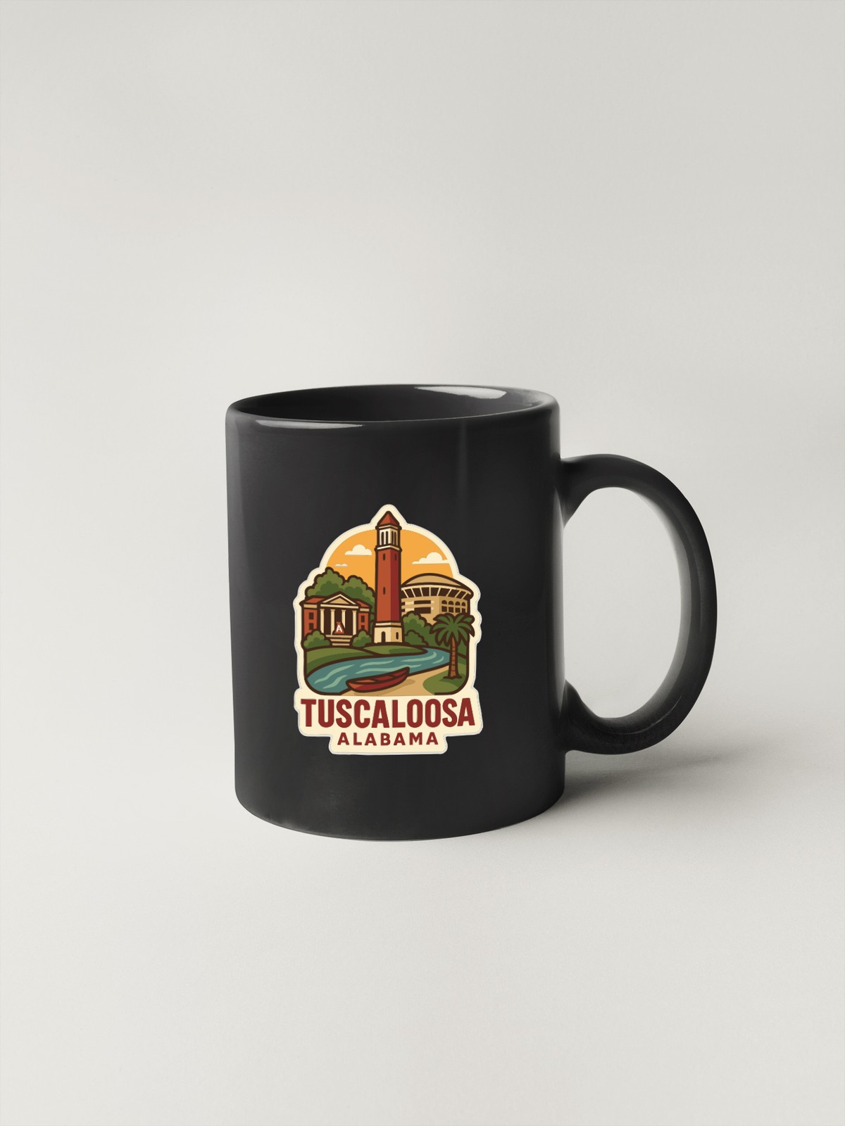 Tuscaloosa Alabama Sticker Decal Vinyl Die-Cut City Skyline Landmark Design