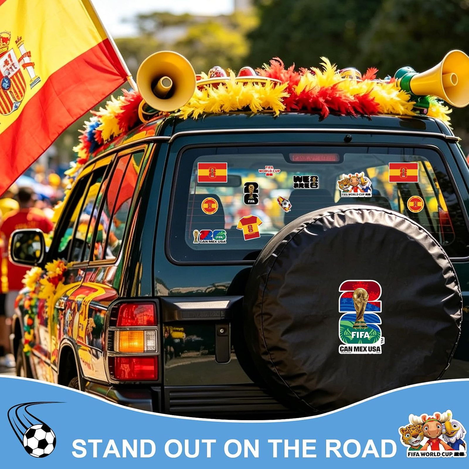 Fifa World Cup 2026 Official Licensed Spain Sticker Collection Waterproof Vinyl