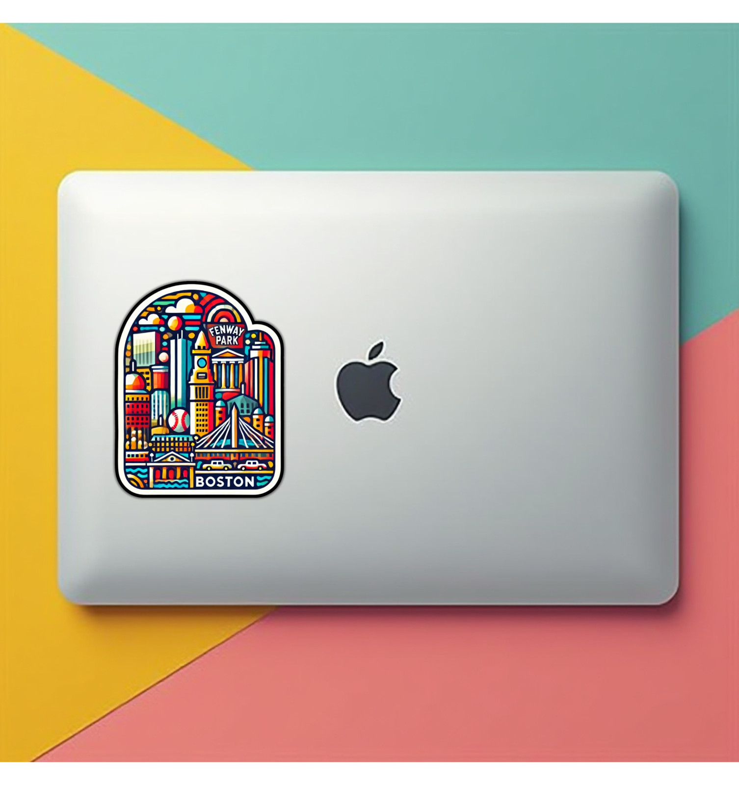 Boston Massachusettes Fridge Magnet or Laptop Sticker