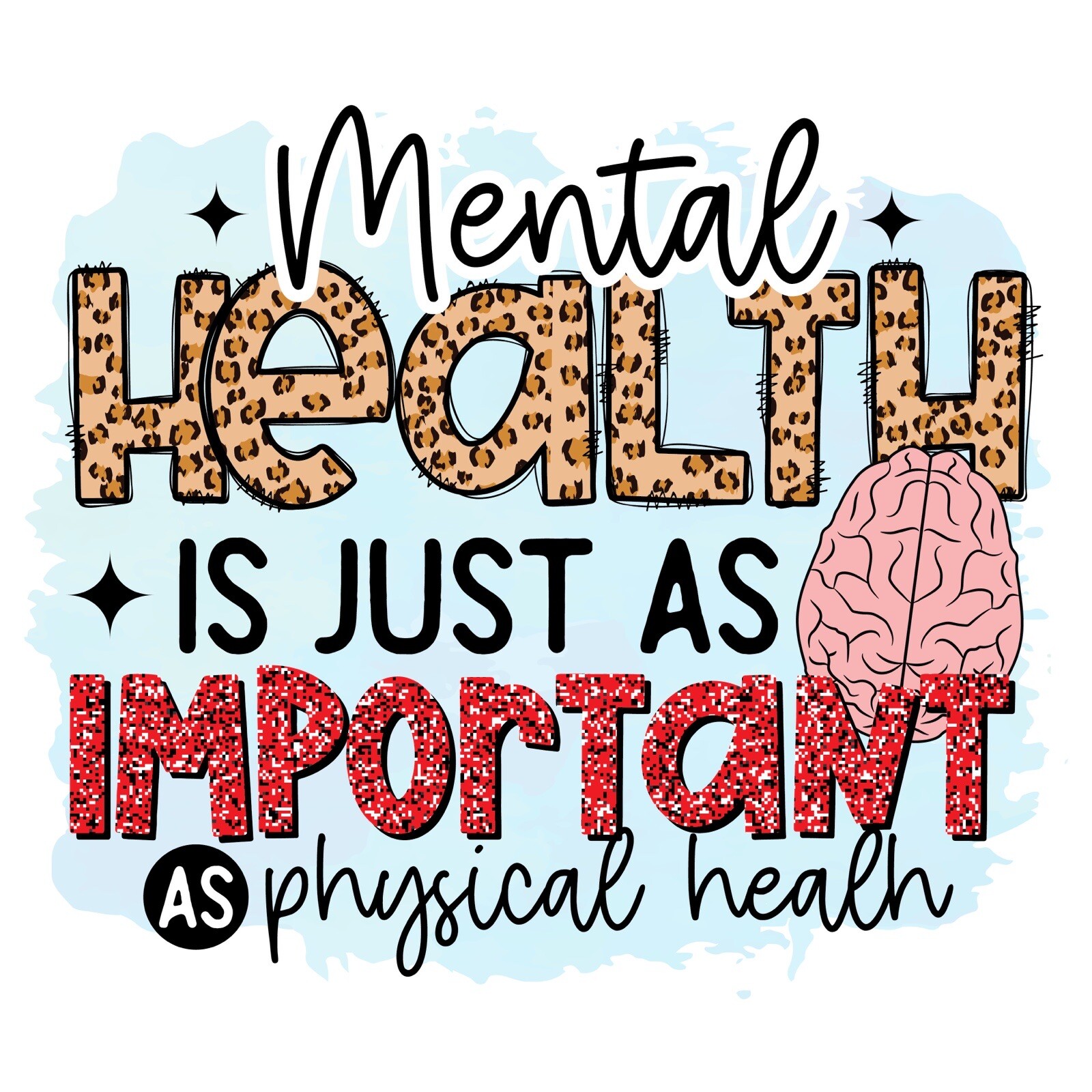 Mental Health Sticker Positive Depression PTSD Heal Mind Grief (2 Inches)