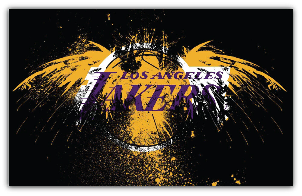 Los Angeles Lakers NBA Basketball Sport Logo Car Bumper Sticker Decal "SIZES"