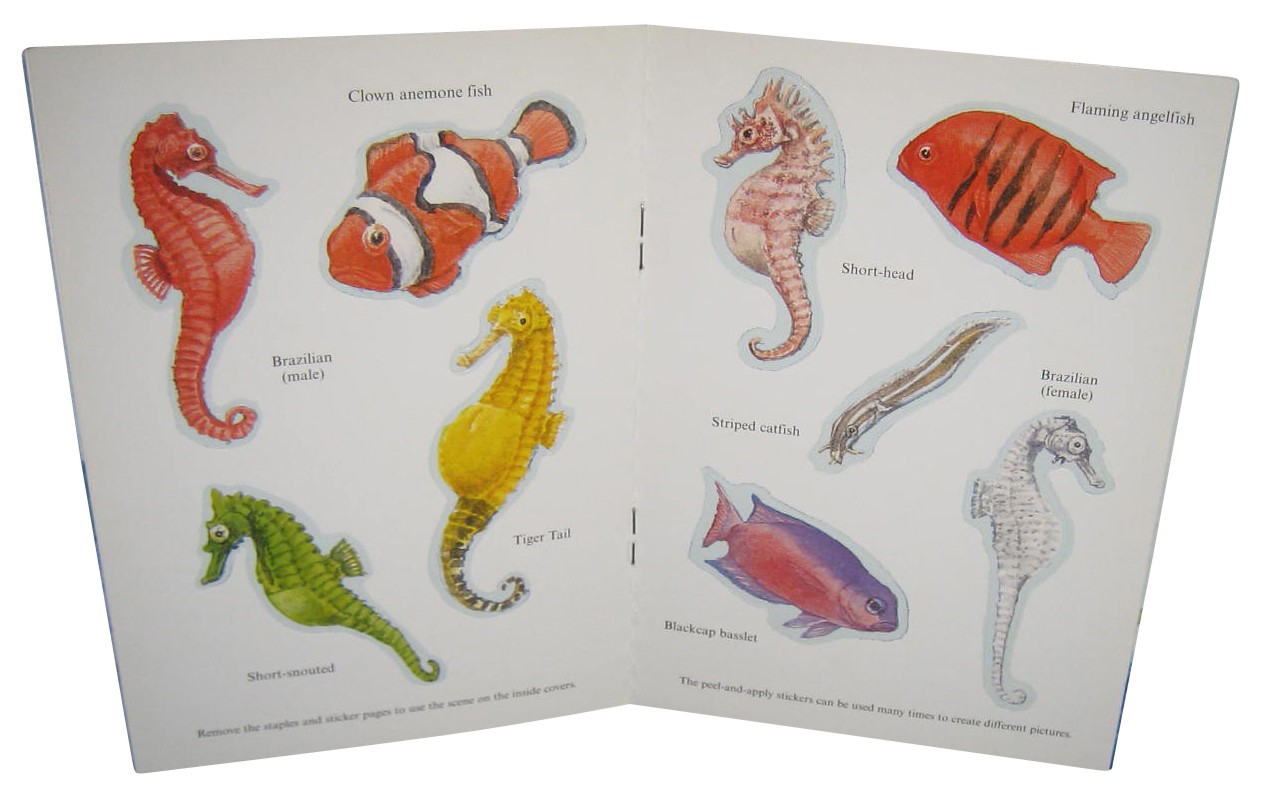Sea Horses Steven James Petruccio (2001) Mini Dover Sticker Book – (17 Stickers)