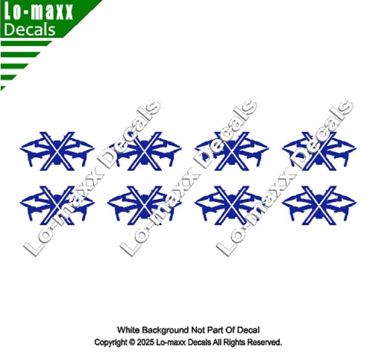 Drone Hunter Kill Markings Victory Unique Graphic Design Die Cut Vinyl Decal