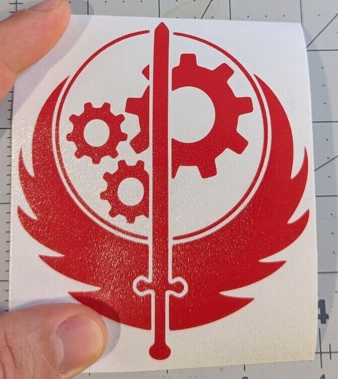 Brotherhood of Steel logo from Fallout video game series decal you choose color