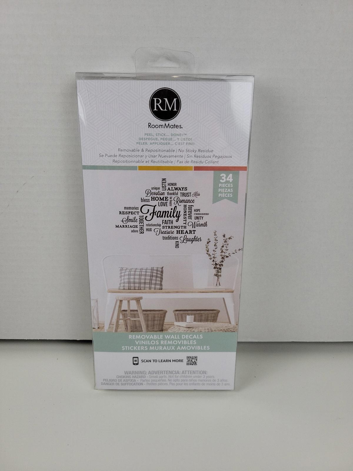 RoomMates Removable Wall Decals Home Decor NEW