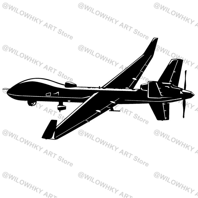 Military Modular Strike Recon Drone Wall Sticker Reaper War Weapon Aircraft