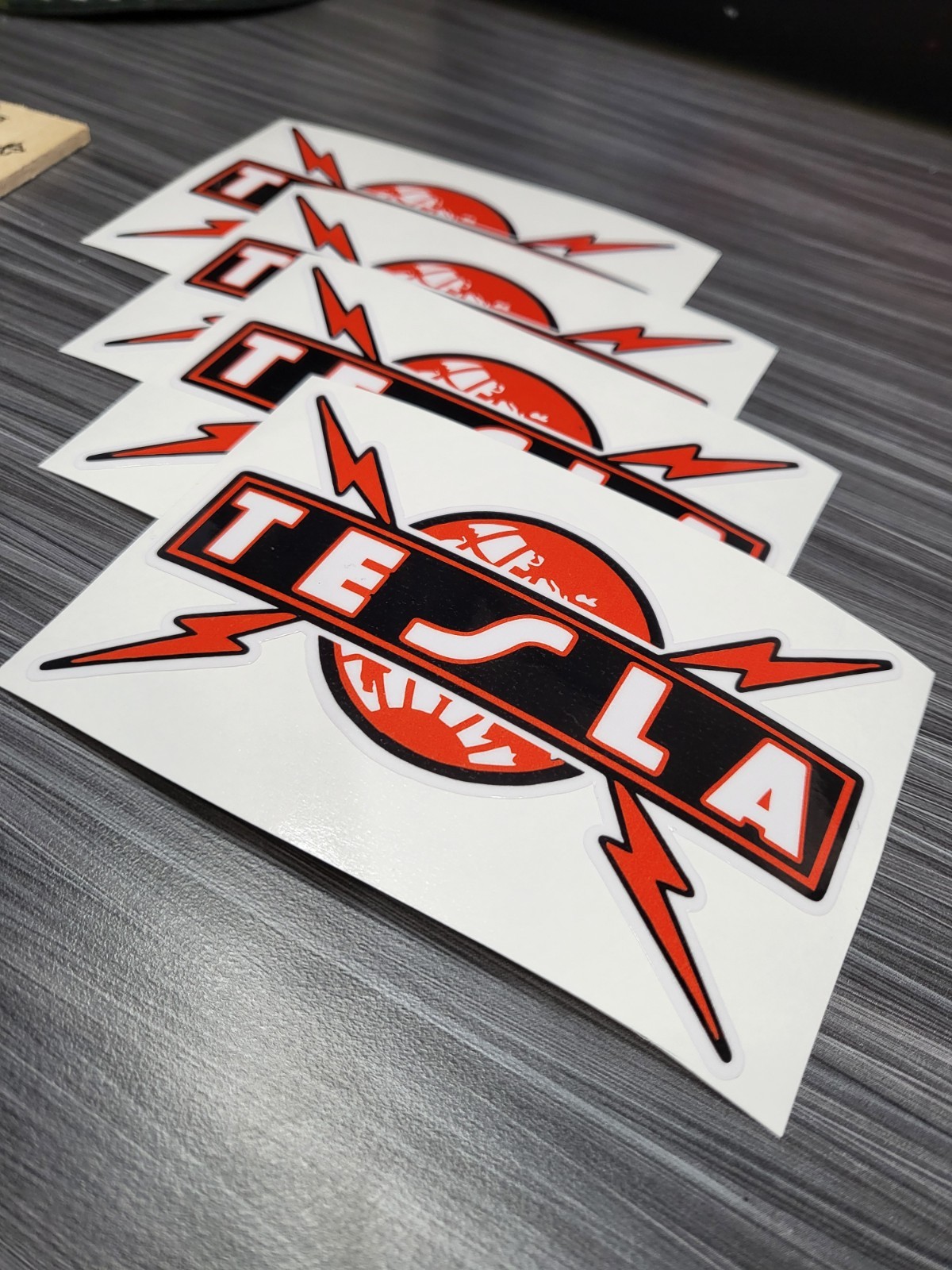 LAMINATED TESLA ROCK BAND STICKER
