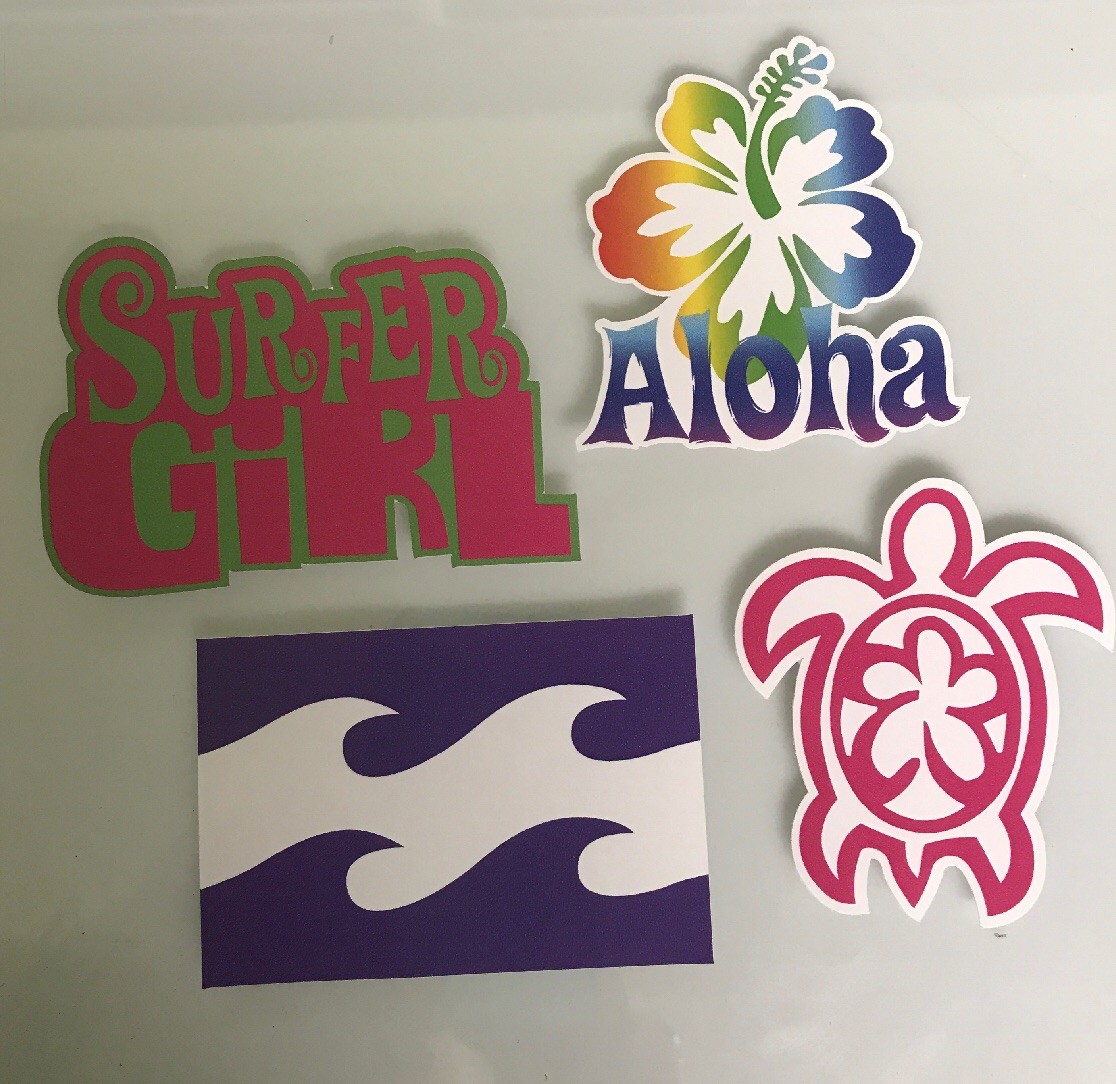 Surf Sticker Lot pack – Roxy Reef Quicksilver Rip Curl Surfer Girl Aloha Hawaii