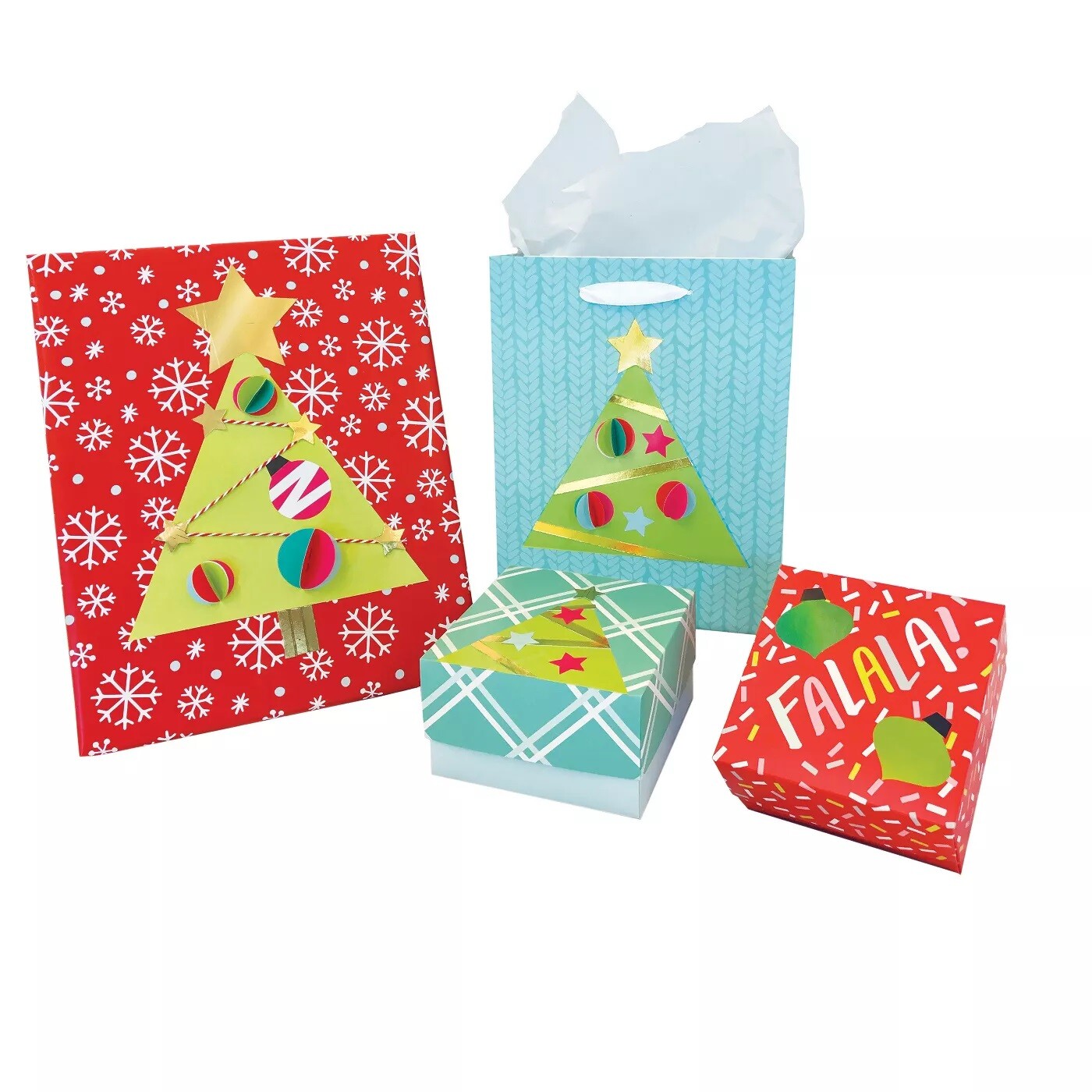 Paper Riot Co. Christmas Tree Decorative Wall Art Santa Gift Craft Book Set 2
