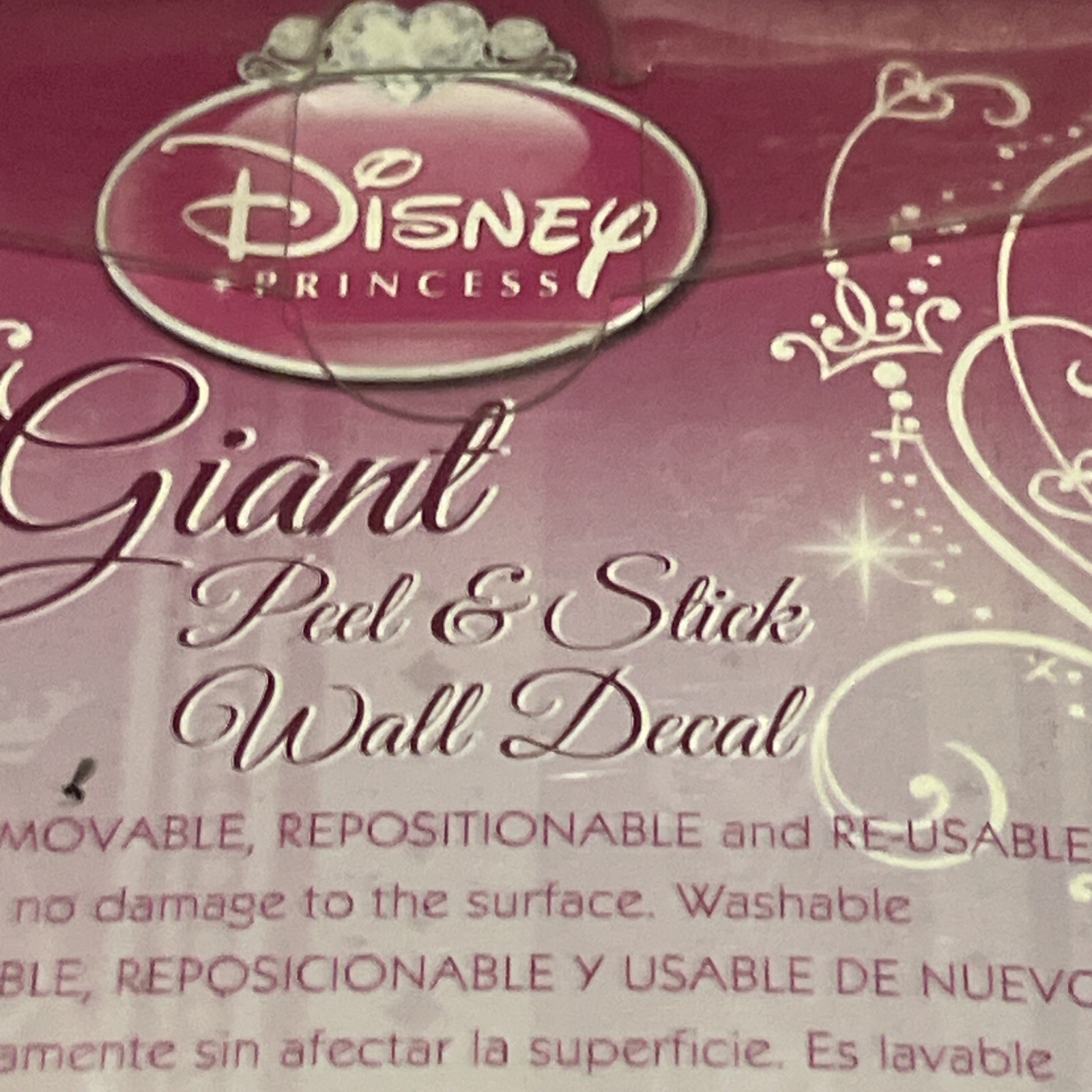 Disney Princess Wall Decal Castle Personalize Peel and Stick 40” ! NEW