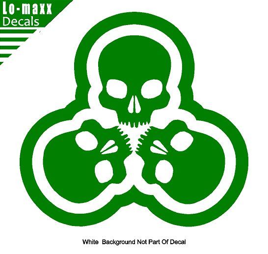 Tri-Skull Custom Graphic Design High Performance Quality Die Cut Vinyl Decal