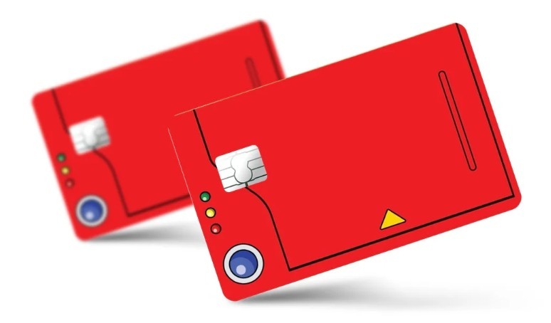 Pokedex Card Skin 2 Pack Retro Game Console Anime Trainer Accessory Decal