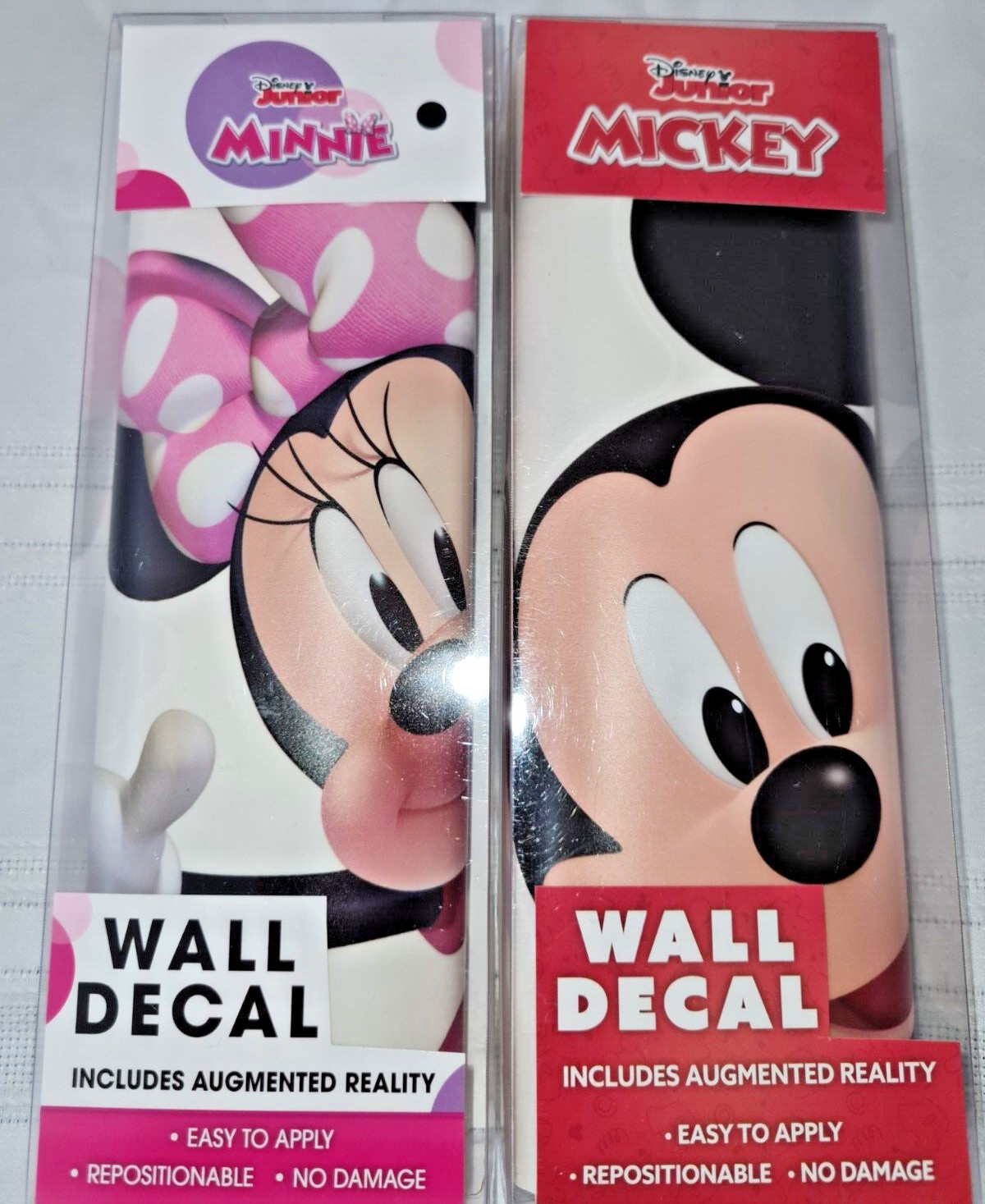 NEW Disney Mickey Mouse AND Minnie Mouse Wall Decal Decor Peel Stick