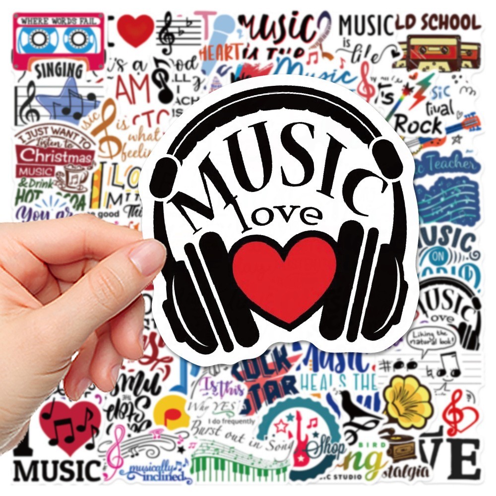 100pcs Rock N Roll STICKER, Music Metal Rock Heavy metal Punk Stickers#113155