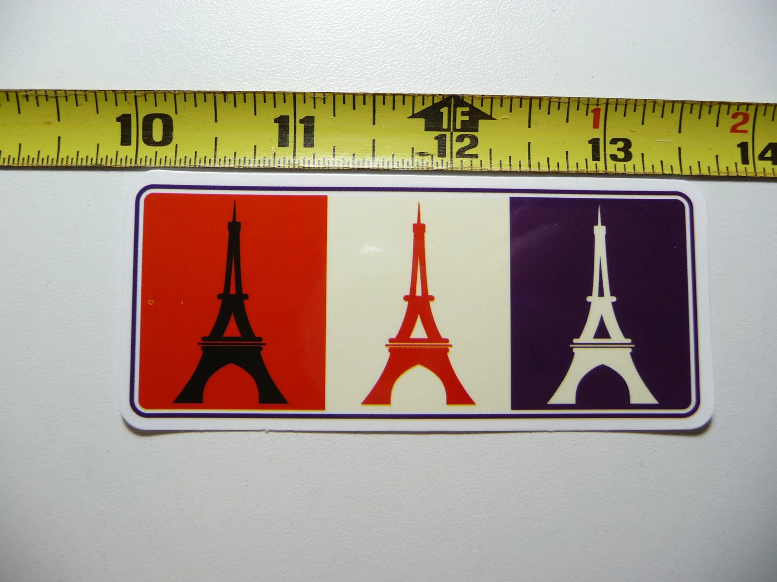 TRIPLE EIFFEL TOWERS PARIS FRANCE SMALL STICKER DECAL TRAVEL VACATION ON HOLIDAY